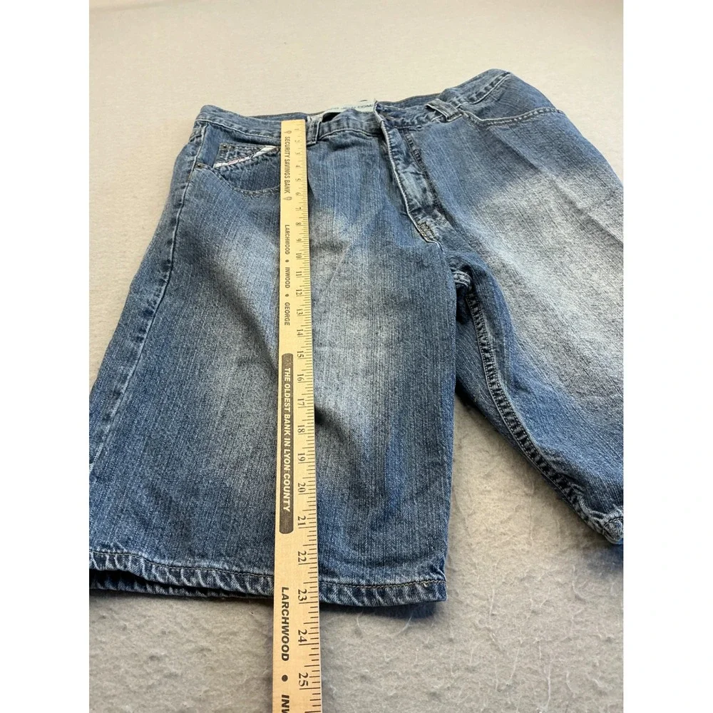 Paco‎ Sport Vintage Y2K Denim Shorts Baggy Skater Embroidered Blue Men 34 Street